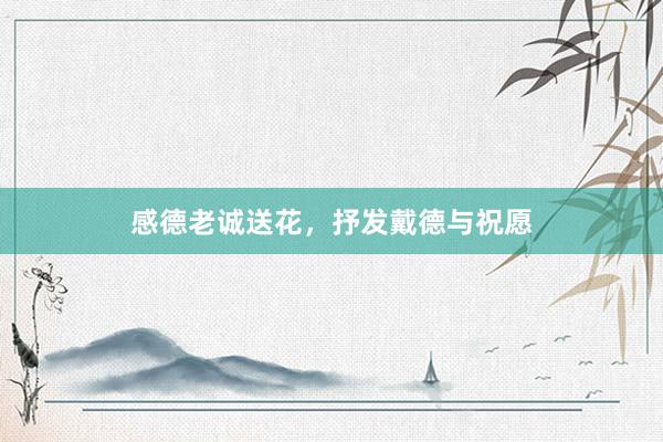 感德老诚送花,抒发戴德与祝愿